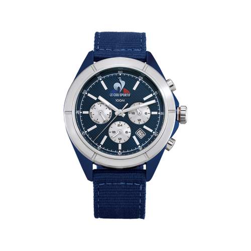 Montre LE COQ SPORTIF Essentiel homme bracelet tissu bleu