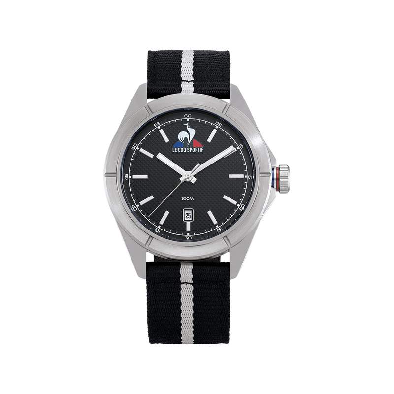 Montre LE COQ SPORTIF Essentiel homme bracelet tissu noir - vue 1