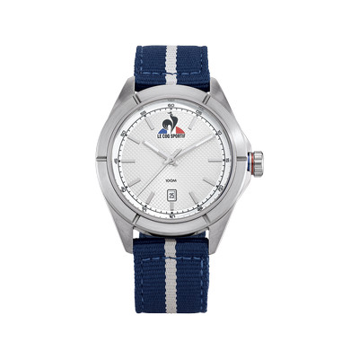 Montre LE COQ SPORTIF Essentiel homme bracelet tissu gris - vue 1
