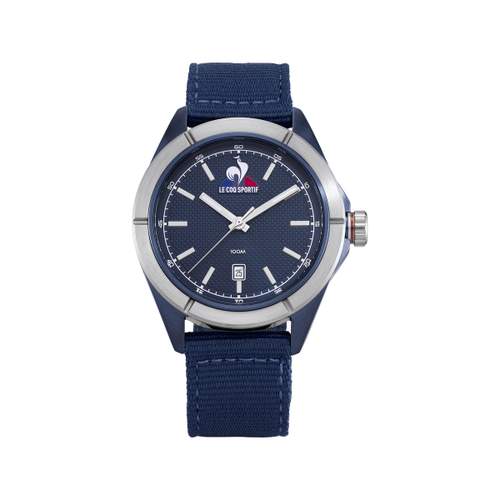 Montre LE COQ SPORTIF essentiel homme bracelet tissu bleu