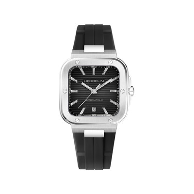 Montre MICHEL HERBELIN Cap camarat homme automatique, bracelet silicone noir - vue 1