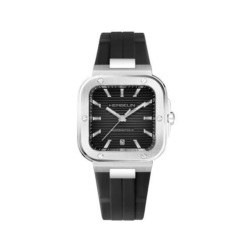 Montre MICHEL HERBELIN Cap camarat homme automatique, bracelet silicone noir