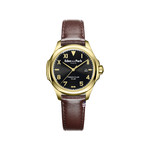 Montre EDEN PARK Club homme bracelet cuir brun - vue 1