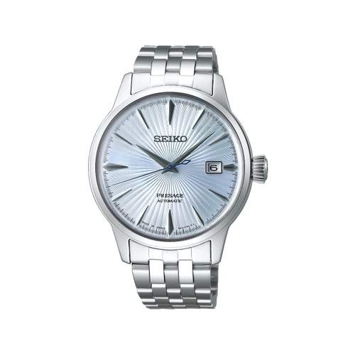 Montre Seiko Presage homme automatique cadran bleu bracelet acier boitier acier