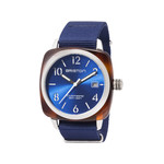 Montre BRISTON clubmaster classic hms homme bracelet tissu bleu - vue 1