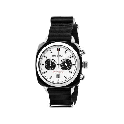 Montre BRISTON clubmaster sport homme bracelet tissu noir