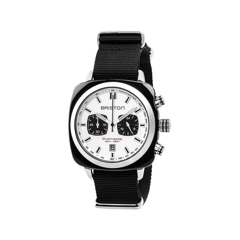 Montre BRISTON clubmaster sport homme bracelet tissu noir - vue 1