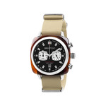 Montre BRISTON clubmaster sport homme bracelet tissu vert kaki - vue 1