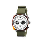 Montre BRISTON clubmaster sport homme bracelet tissu vert kaki - vue 1