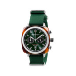 Montre BRISTON clubmaster sport homme bracelet tissu vert fonce - vue 1