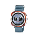 Montre BRISTON clubmaster sport homme bracelet tissu bleu fonce - vue 1