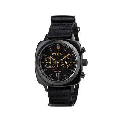 Montre BRISTON clubmaster sport homme bracelet tissu noir - vue 1