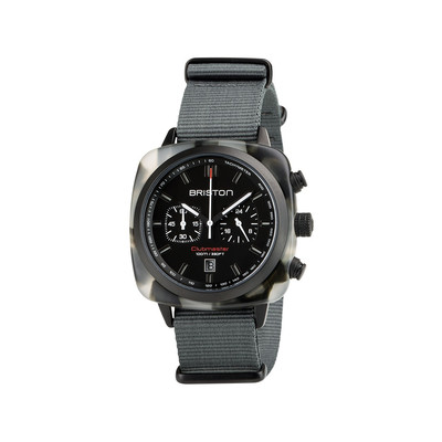 Montre BRISTON clubmaster sport homme bracelet tissu gris - vue 1