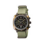 Montre BRISTON clubmaster sport homme bracelet tissu vert clair - vue 1