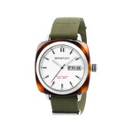 Montre BRISTON clubmaster sport hms homme bracelet tissu vert kaki - vue 1