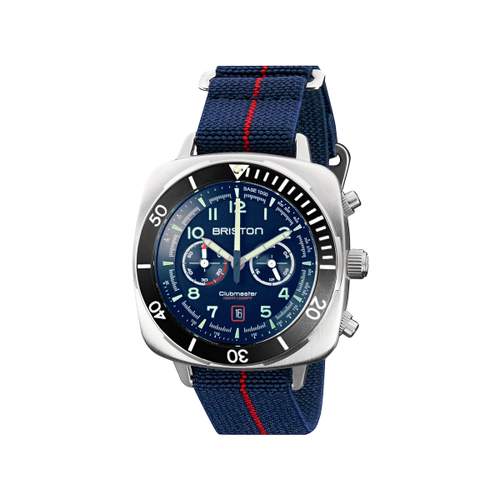 BRISTON clubmaster outdoor men's watch black fabric strap