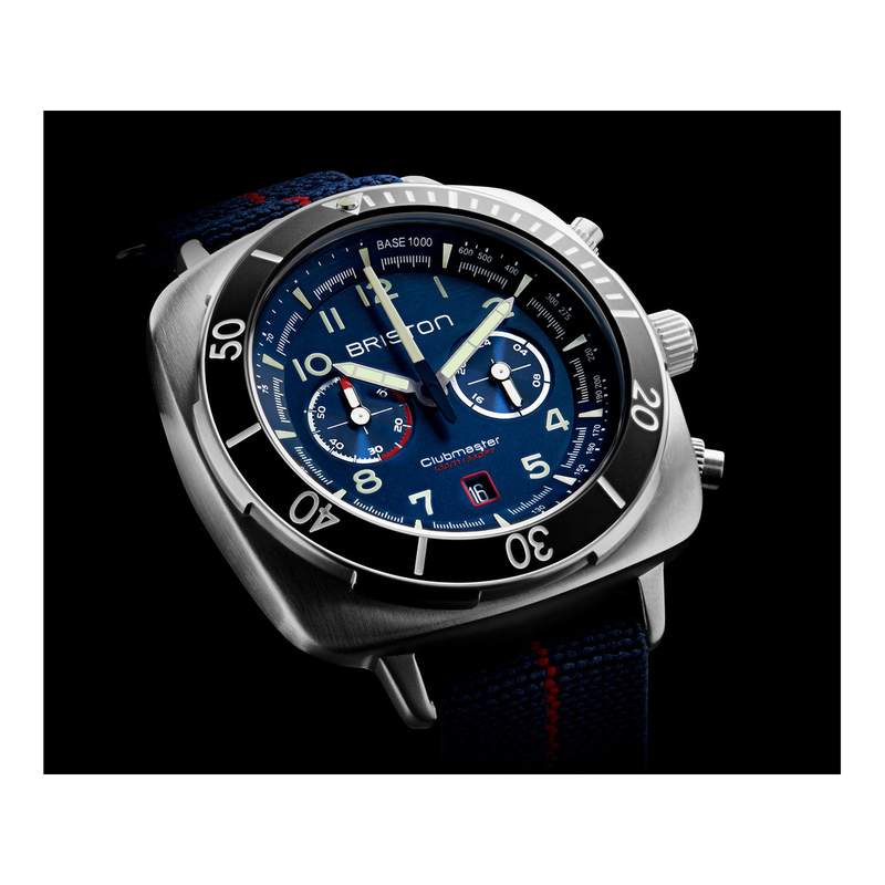 Montre BRISTON clubmaster outdoor homme bracelet tissu noir - vue 2