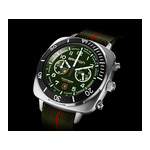 Montre BRISTON clubmaster outdoor homme bracelet tissu vert kaki - vue 2
