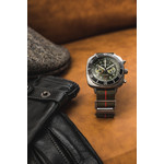 Montre BRISTON clubmaster outdoor homme bracelet tissu vert kaki - vue D2