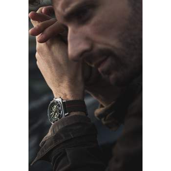 Montre BRISTON clubmaster outdoor homme bracelet tissu vert kaki