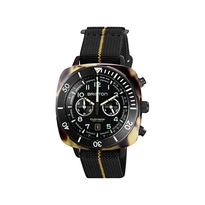 Montre BRISTON clubmaster outdoor homme bracelet tissu vert kaki - vue 1