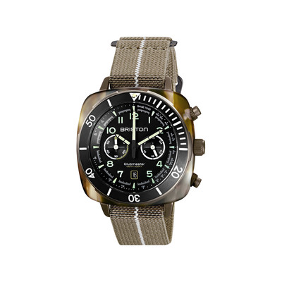 Montre BRISTON clubmaster outdoor homme bracelet tissu noir - vue 1