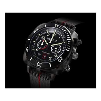 Montre BRISTON clubmaster outdoor homme bracelet tissu gris
