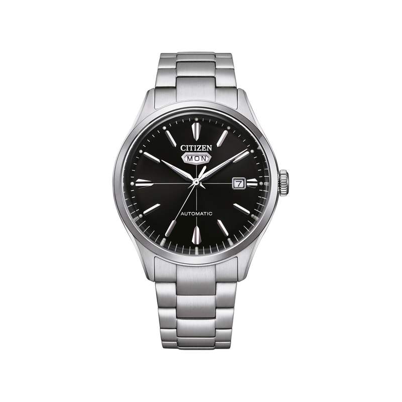 Montre CITIZEN mechanical homme mecanique, bracelet acier inoxydable gris argent - vue 1