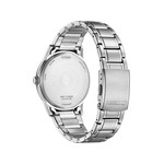 Montre CITIZEN classic elegant homme eco-drive, bracelet acier inoxydable gris argent - vue 3