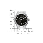 Montre CITIZEN classic elegant homme eco-drive, bracelet acier inoxydable gris argent - vue D2