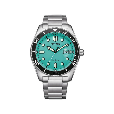 Montre CITIZEN sunset eco-drive homme eco-drive, bracelet acier inoxydable gris argent - vue 1