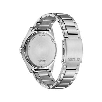 CITIZEN sunset eco-drive herenhorloge, zilvergrijze roestvrijstalen armband