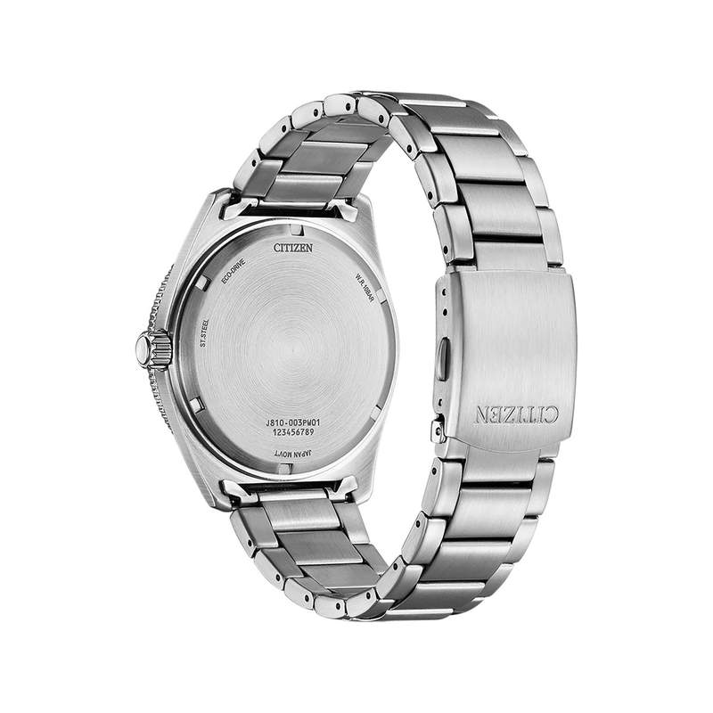 Montre CITIZEN sunset eco-drive homme eco-drive, bracelet acier inoxydable gris argent - vue 3