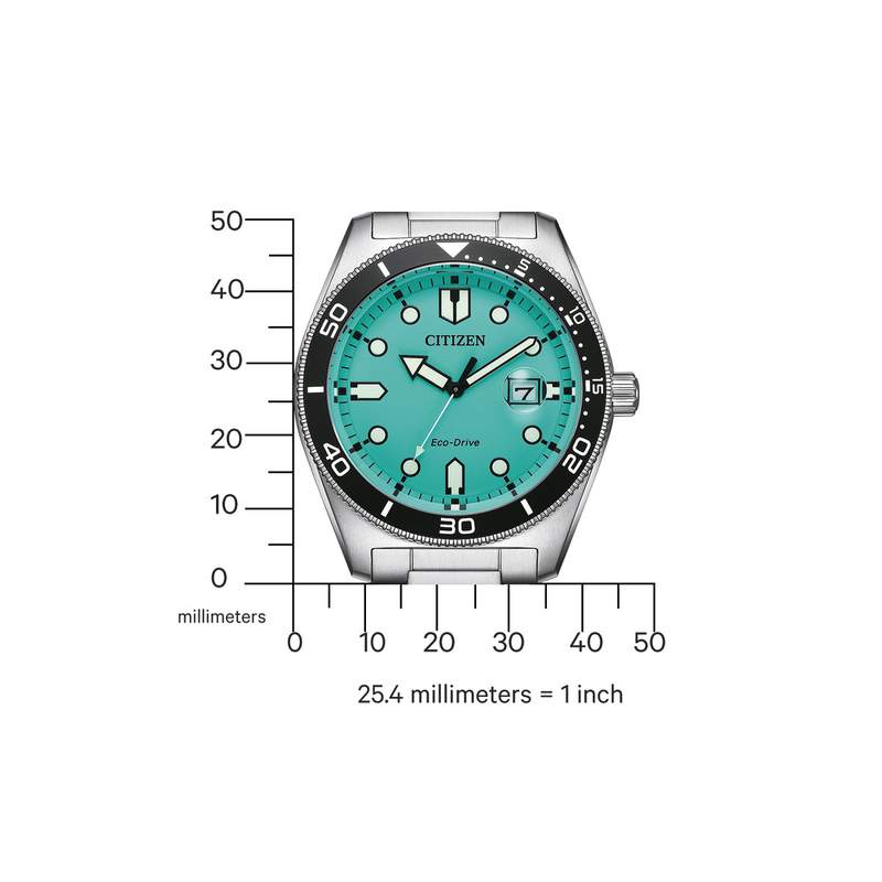 Montre CITIZEN sunset eco-drive homme eco-drive, bracelet acier inoxydable gris argent - vue D2
