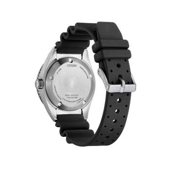 Montre CITIZEN promaster marine homme mecanique, bracelet caoutchouc noir