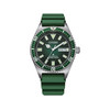 Montre CITIZEN promaster marine homme mecanique, bracelet caoutchouc vert - vue V1