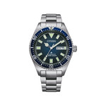 Montre CITIZEN promaster marine homme mecanique, bracelet acier inoxydable gris argent - vue 1