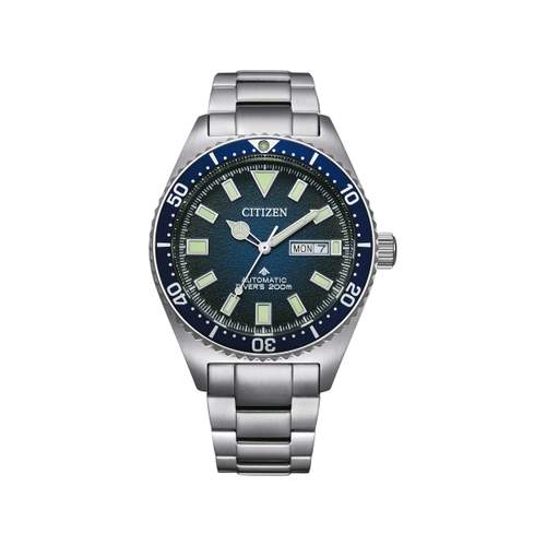 CITIZEN promaster marine men's mechanical watch, silver-grey stainless steel bracelet