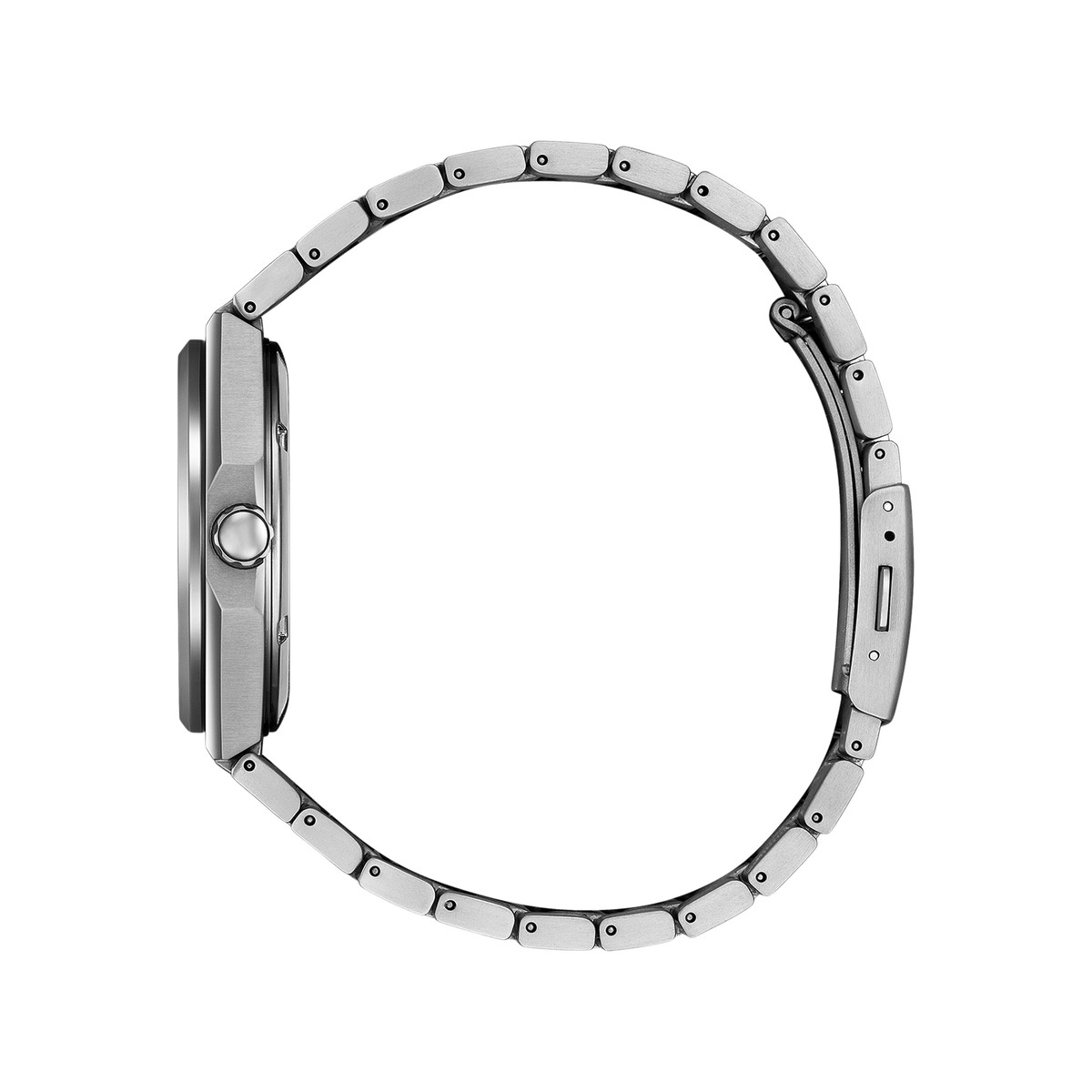 Montre CITIZEN super titanium homme eco-drive, bracelet titane gris argent - vue 2