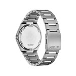 Montre CITIZEN super titanium homme eco-drive, bracelet titane gris argent - vue 3