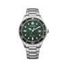 Montre CITIZEN platform homme eco-drive, bracelet acier inoxydable gris argent - vue V1