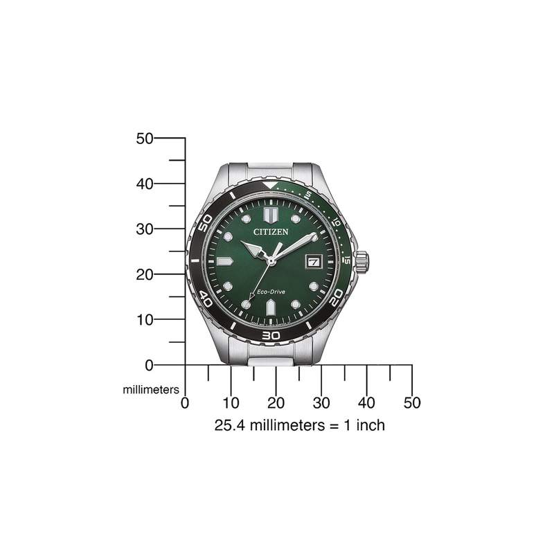 Montre CITIZEN platform homme eco-drive, bracelet acier inoxydable gris argent - vue D2