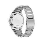 Montre CITIZEN super titanium homme eco-drive, bracelet titane gris argent - vue 3