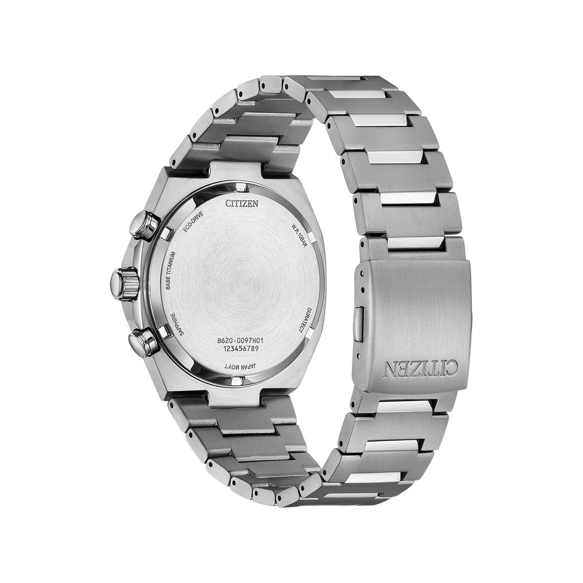 CITIZEN super titanium eco-drive men's watch, silver-grey titanium bracelet - view 3