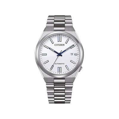 Montre CITIZEN tsuyosa homme mecanique, bracelet acier inoxydable gris argent