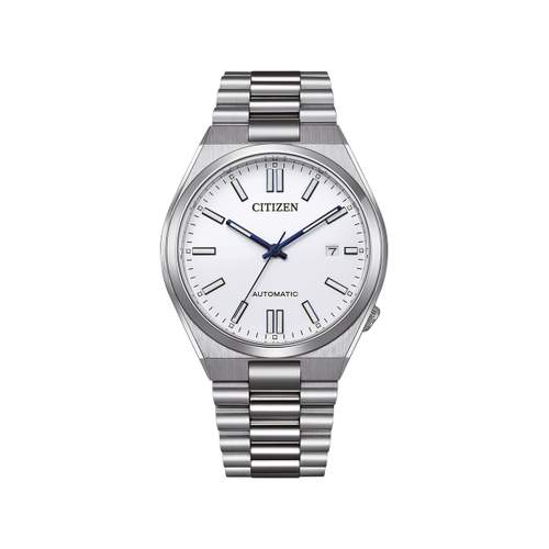 Montre CITIZEN tsuyosa homme mecanique, bracelet acier inoxydable gris argent
