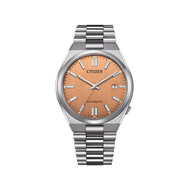 Montre CITIZEN tsuyosa homme mecanique, bracelet acier inoxydable gris argent