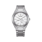 Montre CITIZEN super titanium homme mecanique, bracelet titane gris argent - vue 1