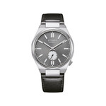 Montre CITIZEN tsuyosa homme mecanique, bracelet cuir noir - vue 1