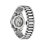 Montre CITIZEN tsuyosa homme mecanique, bracelet acier inoxydable gris argent - vue 3